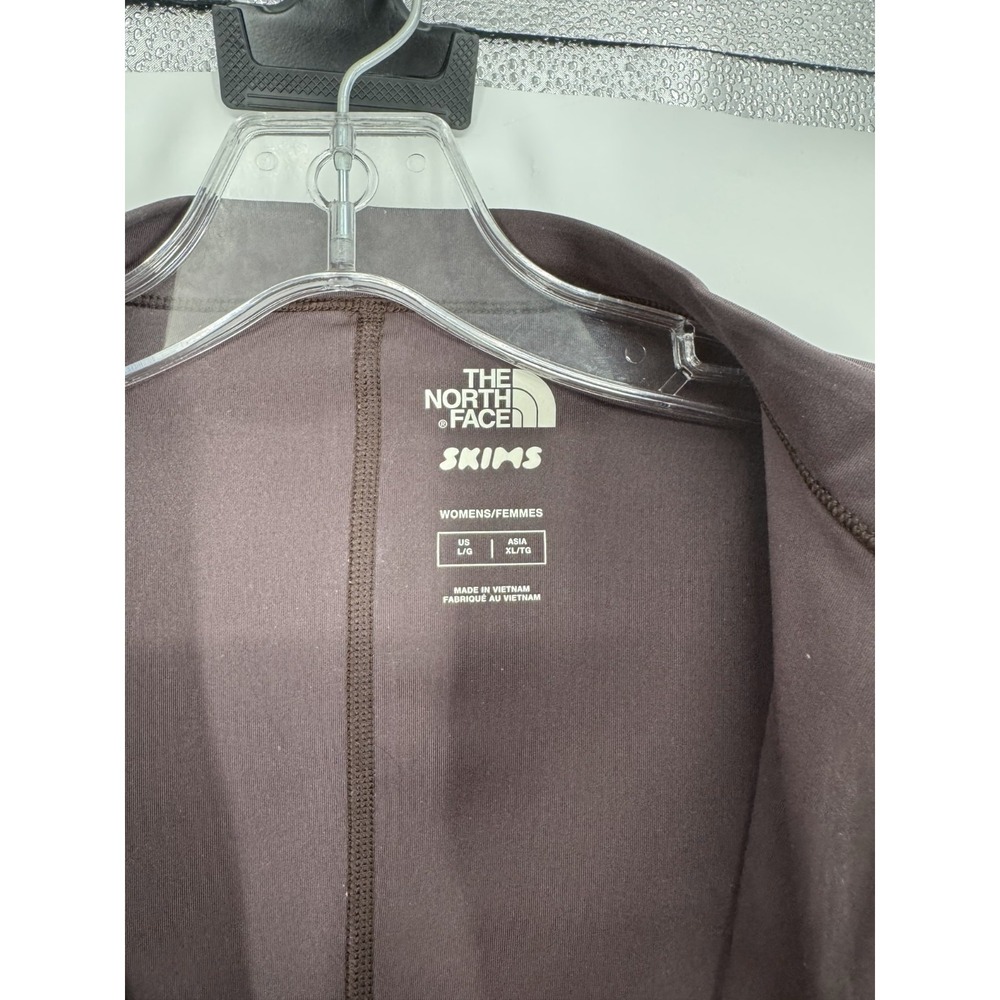 The North Face X SKIMS Refina Full Bodysuit Womens Large Phoenix Zip Front TNF - Picture 3 of 8